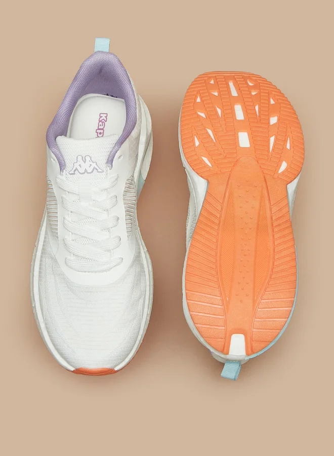 Kappa Women's Textured Sports Shoes with Lace-Up Closure