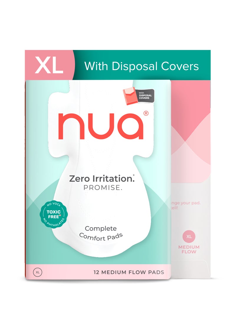Nua Complete Comfort XL Pads for Medium Flow - Image 1
