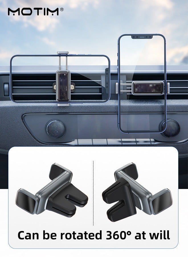 Motim 2 Packs Car Mobile Holder, 360° Rotateable Car Phone Holder Phone Mount for Air Vent Compatible with iPhone 16/15/14/13/12 Series, Galaxy Z Flip 5/4 S25 S24 S23, Xiaomi Most Phones - Image 1