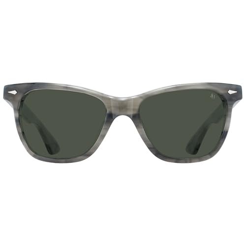 AO Saratoga Sunglasses - Gray Horn - Calobar Green AOLite Nylon Lenses - 52-19-145 - Image 3