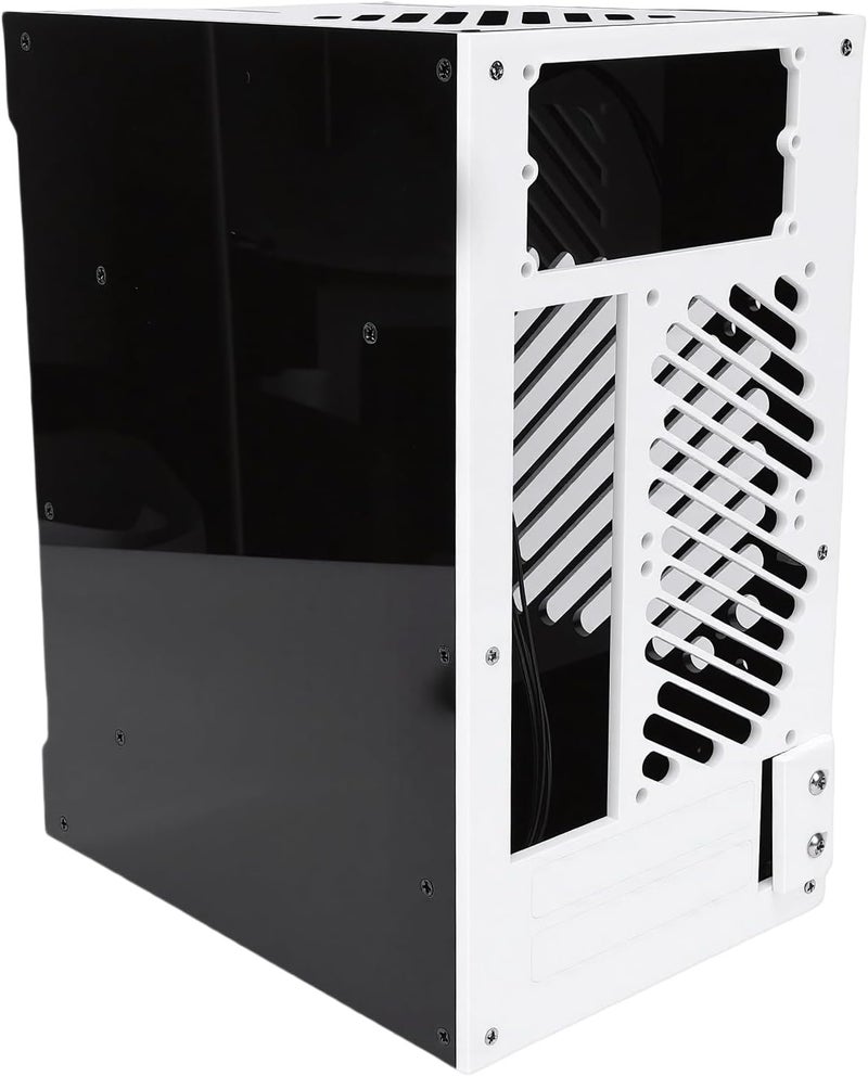 Small PC Case, ITX Motherboard Holder with 4 X 2.5 Inch SSD, Compatible with SFX SFX- Supply, 360 Degree Open Hollow Cooling, - Image 3