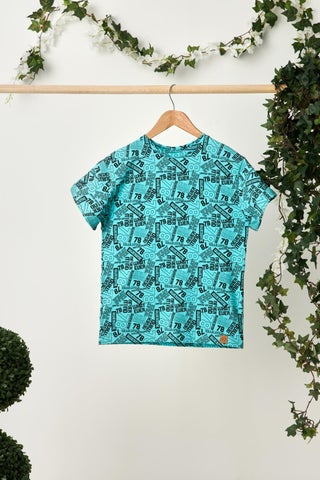 Turquoise Girl's Short Sleeve Crew Neck Anti-Sweat, Comfortable Cotton Combed Cotton T-Shirt - pzsku/ZE04952F0A71B69AC05B0Z/45/_/1725613269/e5e6ee24-3798-42ee-90f5-27aa64566641