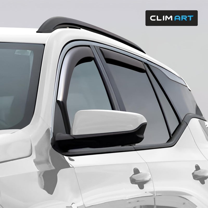 CLIM ART حراس المطر في القناة من CLIM ART لسيارة GMC Terrain 2018-2023 - 4 قطع - Image 2