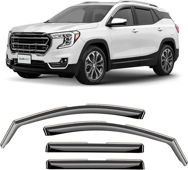 CLIM ART حراس المطر في القناة من CLIM ART لسيارة GMC Terrain 2018-2023 - 4 قطع - Image 1