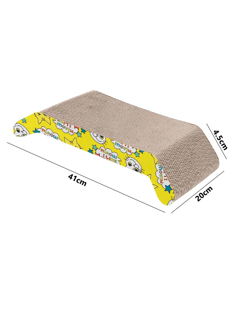 CATANES Cat Scratcher Cardboard Cat Scratch Pad with Premium Scratch Textures Design Durable Cat Scratching Pad Reversible - Image 3