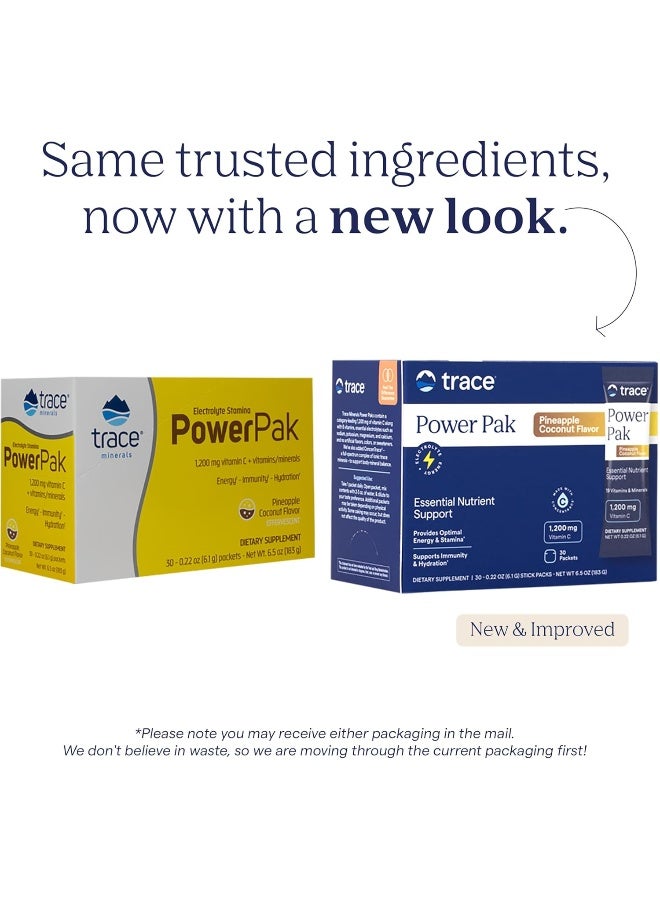 Trace Minerals Power Pak Pineapple Coconut Flavor 30 Pack - Image 3