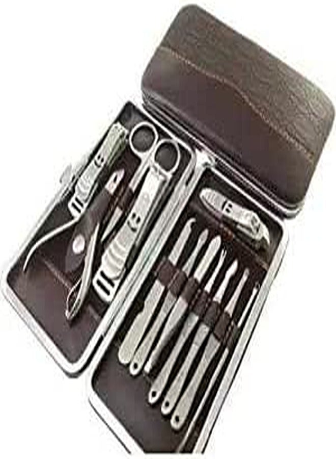 Leather Nail Care Personal Manicure & Pedicure Set
