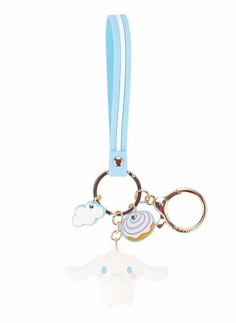 KASTWAVE Cartoon Keychain Premium Cute Kawaii Accessories Anime Keyring, Key Purse Handbag Charms Pendant Car Chain Creative Gift for Women, Blue  - Image 1