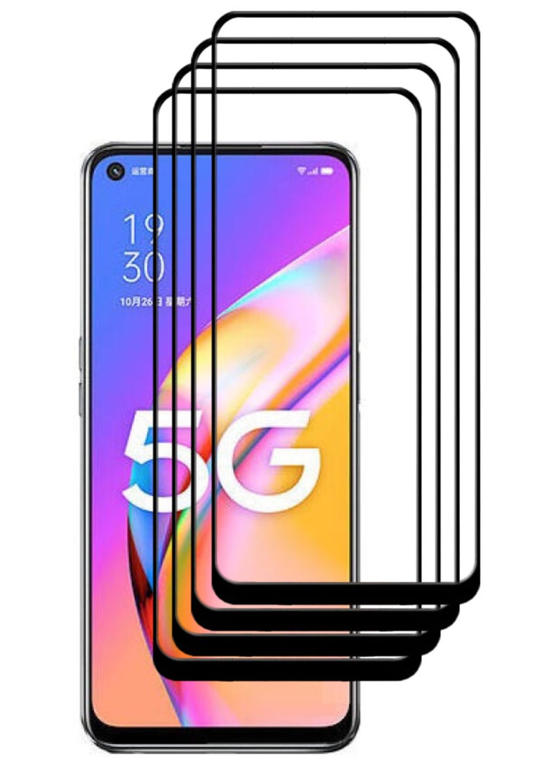 ACLIX 4 Pieces Antistatic ESD Dustproof Premium Quality High Definition Tempered Glass Screen Protector Designed For Oppo A93 5G - Image 1
