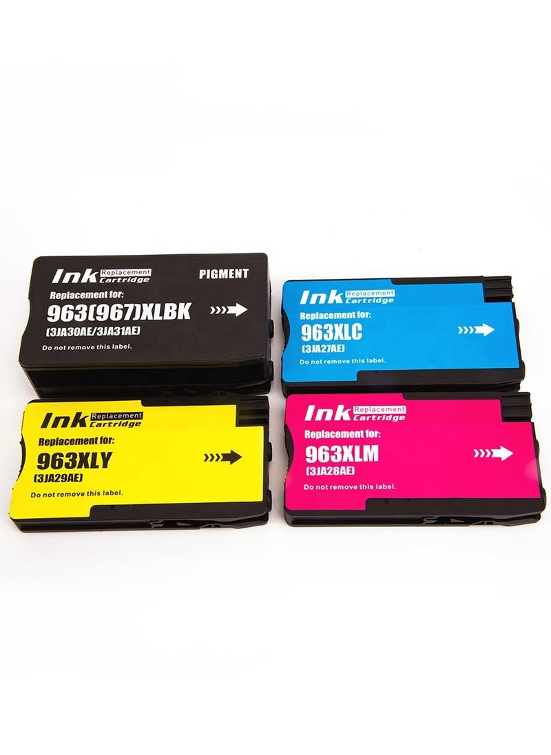 NexNova for HP 963XL ink set High Yield 4-Color Ink Cartridge 963 XL for OfficeJet Pro 9010 9012 9013 9014 9015 9016 9018 9019 9020 9022 9023 9025 9026 9027 9028 9029  - Image 1