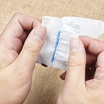 Quupy 3 Rolls Paper Neck Strips Hairdressing Stretchy Wrap Neck Paper Tissue Roll Barber Neck Tape Hairdressing Accessory White - Image 3