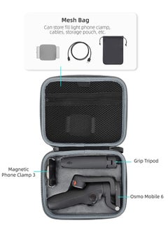 SYOSI Portable Carrying Case, Shock-Proof Hard Case Storage Bag Compatible with DJI Osmo Mobile 6 Smartphone Gimbal Stabilizer  - Image 3