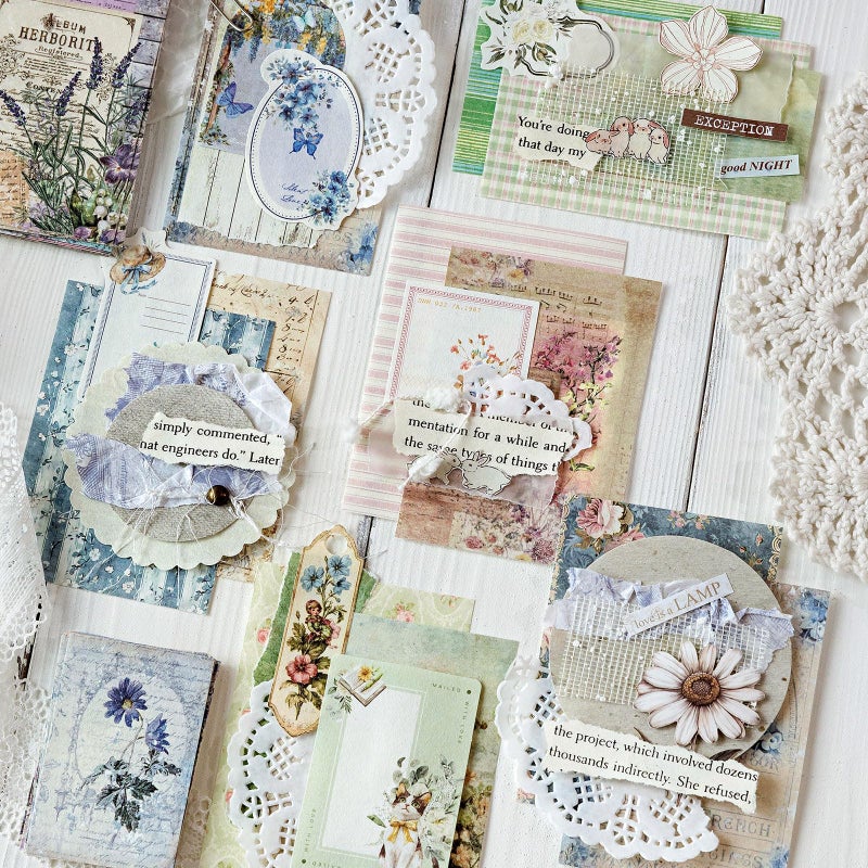 JOYCHOIC Vintage Floral Scrapbook Kit, 4 Packs Junk Journal Supplies for Beginner, Large Collection Journaling and Scrapbooking Materials, Bullet DIY Arts Craft Collage, Adults - Image 4
