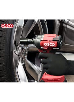 OSCO-TOOLS The Osco Brushless Cordless Impact Wrench 600 Nm, 20V is a powerful tool specifically designed for tough tasks like removing and tightening lug nuts on vehicles, bikes, and heavy equipment.  - Image 2