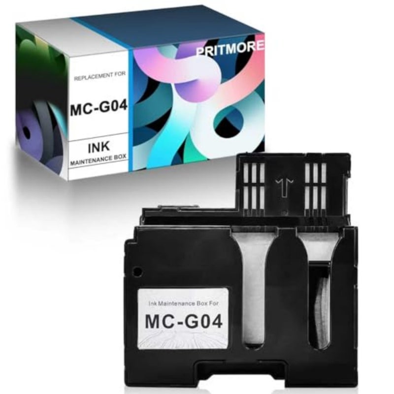 Maintenance Cartridge Box MCG04 Waste Ink Collection Tank for Canon PIXMA G1330/G3370/G1430/G2470/G3470/G3471/G3472/G4470 Printers, Plastic, Black, High-Capacity Leak-Proof - Image 1