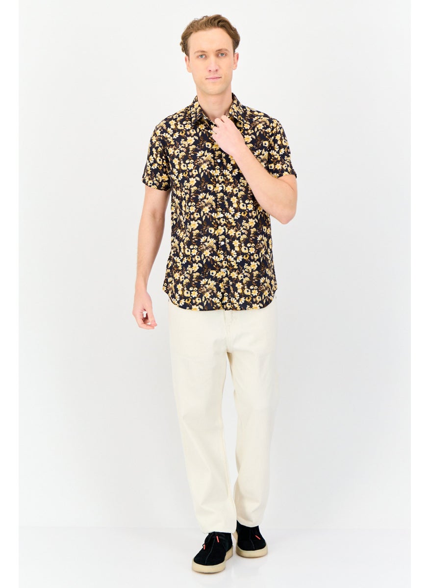 Jack Jones Men Slim Fit Long Sleeve Floral Print Casual Shirt, Multicolor  - Image 3