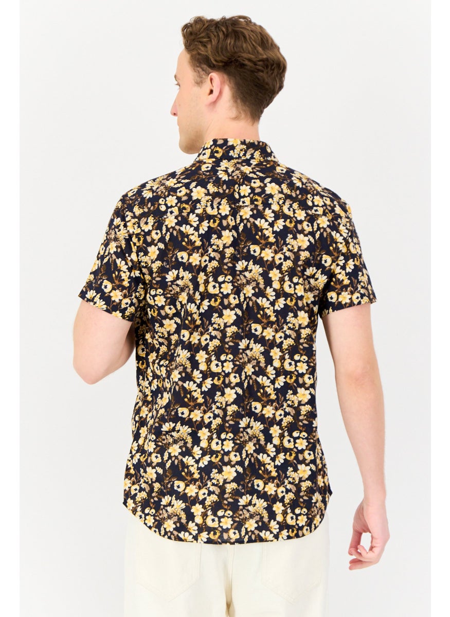 Jack Jones Men Slim Fit Long Sleeve Floral Print Casual Shirt, Multicolor  - Image 4