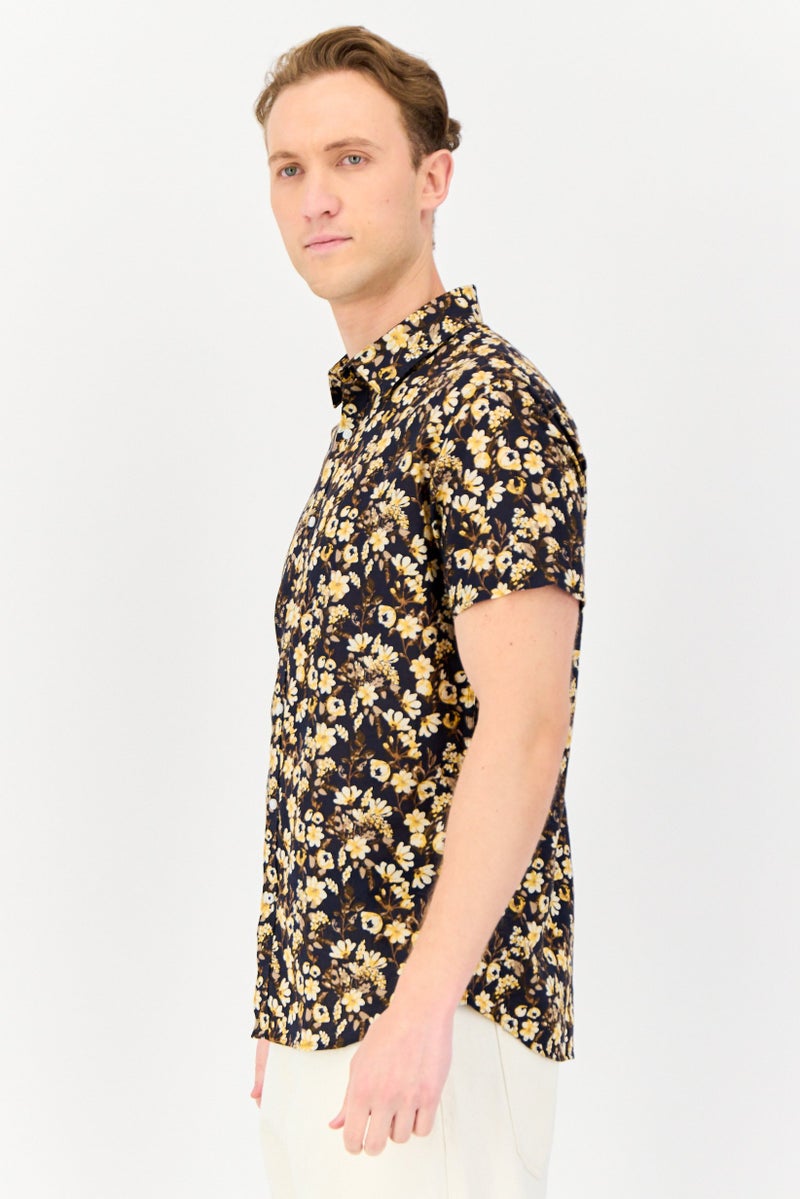 JACK & JONES Men Slim Fit Long Sleeve Floral Print Casual Shirt, Multicolor - Image 2
