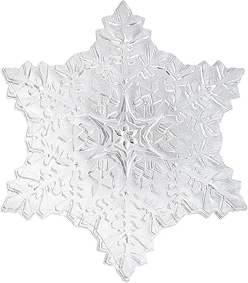 XCMAN XCMAN Snowboard Traction Stomp Pad, 3D Clear Snowflake Snowboarding Stomp Pads, PVC Material(Clear/Pink/Blue) (Clear) - Image 1