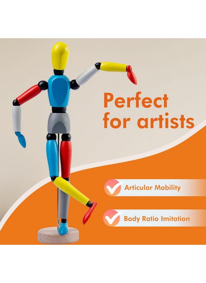 Falling In art Falling in Art 12 Inch Drawing Mannequin, Wooden Human Model for Art Creation, Multiple Color  - Image 3