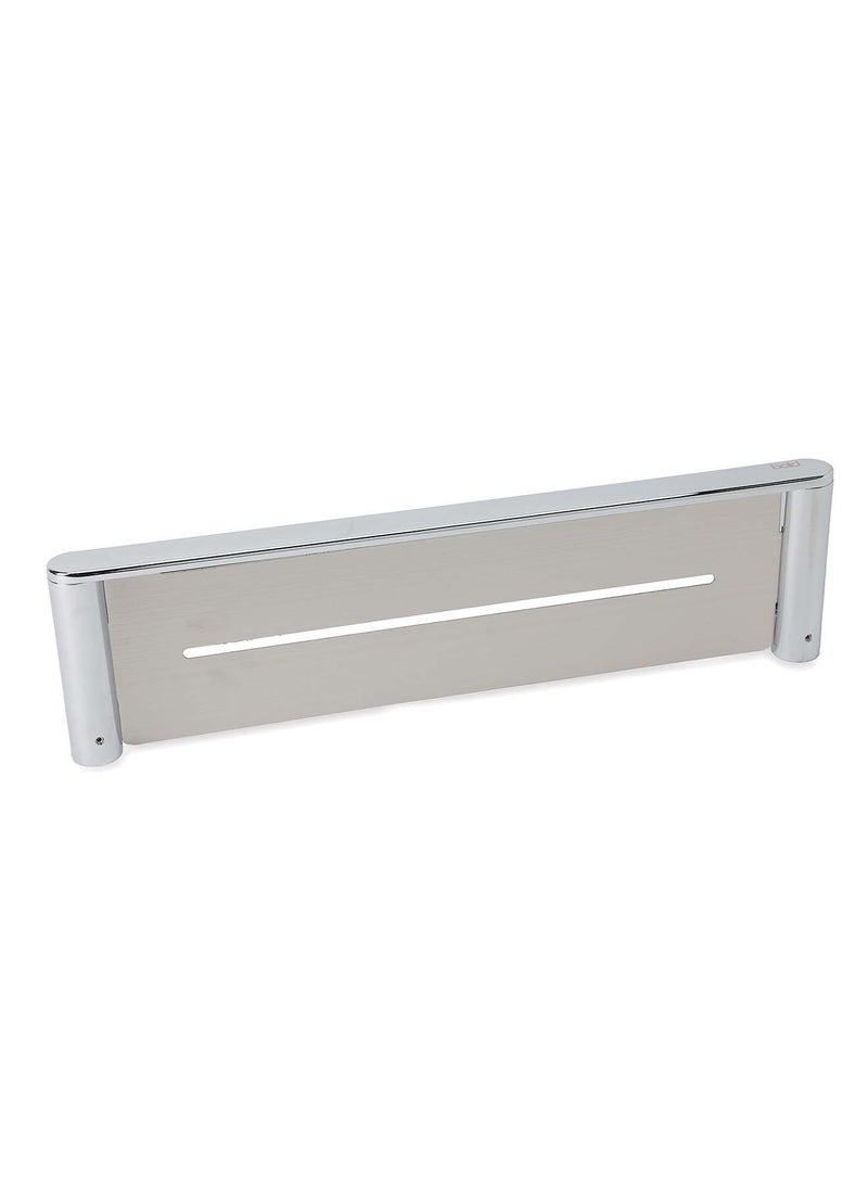 Bold O-Liya Stainless Steel Bathroom Towel Shelf – Modern Silver Design, Rust-Proof, Brass Chrome-Plated Construction for Durability and Reliability - Image 2