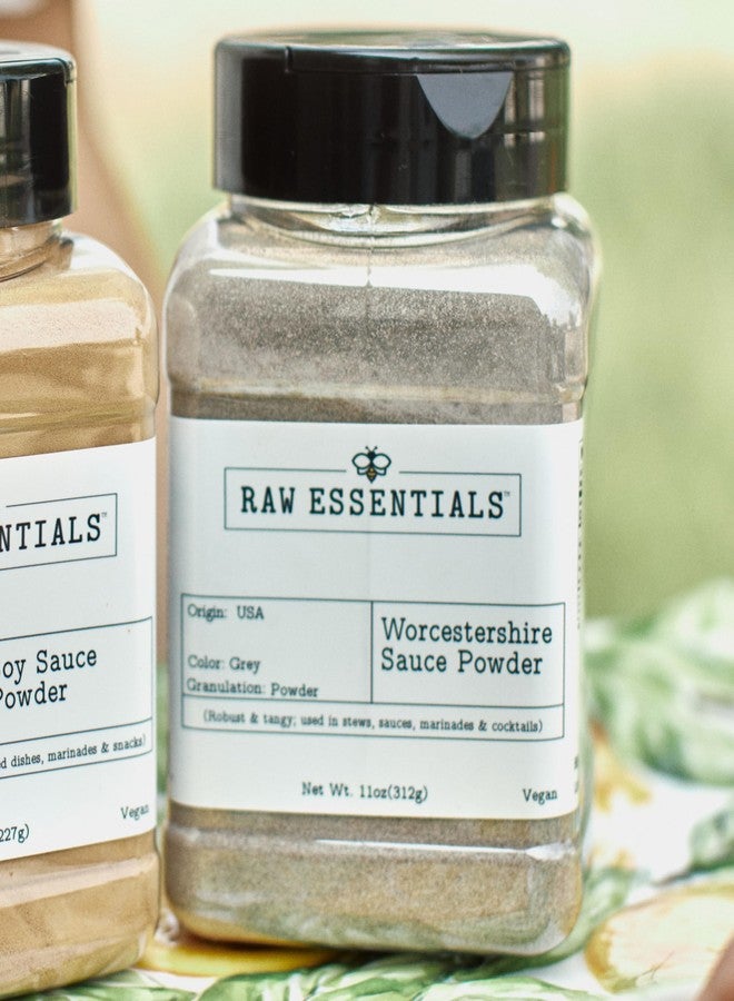 Raw Essentials Worcestershire Sauce Powder - Robust and Tangy - Elevates your Stews, Sauces, Marinades, and Cocktails - Vegan - 11 Ounce Bottle - Image 4