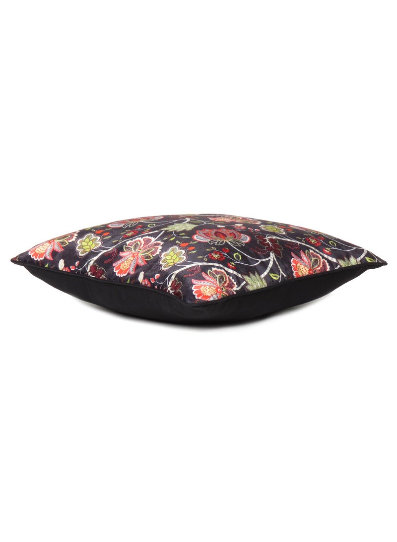 ريارا غطاء وسادة مربع مزخرف من المخمل مكون من قطعتين للديكور المنزلي مع سحاب (18 × 18 بوصة)  - Image 4