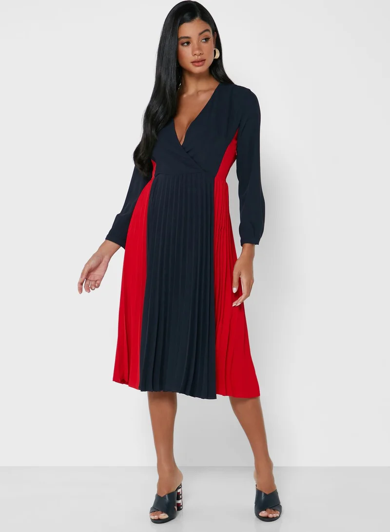 TOMMY HILFIGER Colorblock Shift Dress