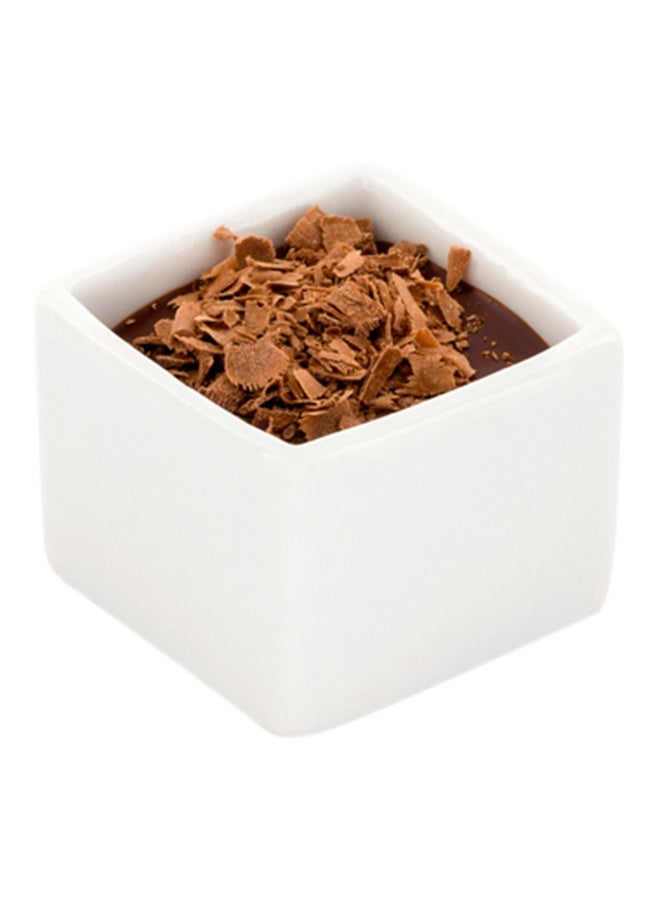 Restaurantware 1 Ounce Small Square Bowls, 10 Microwave-Safe Small Appetizer Bowls - Oven-Safe, Chip-Resistant, White Porcelain Condiment Bowls, Mini, For Appetizers Or Desserts - Image 2