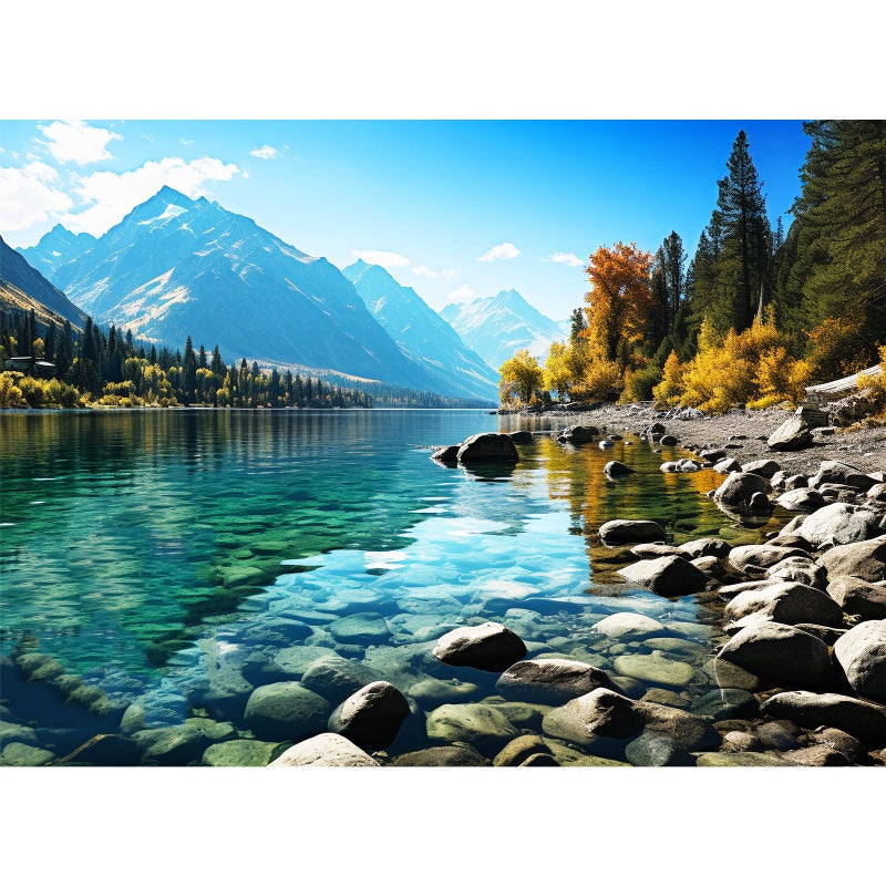 VOLUVOLU 500 Piece Puzzle for Adults Jigsaw PuzzleGlacier Park Jigsaw Puzzles 500 Pieces Birthday Party for Family Adults Funny Puzzle - Image 3