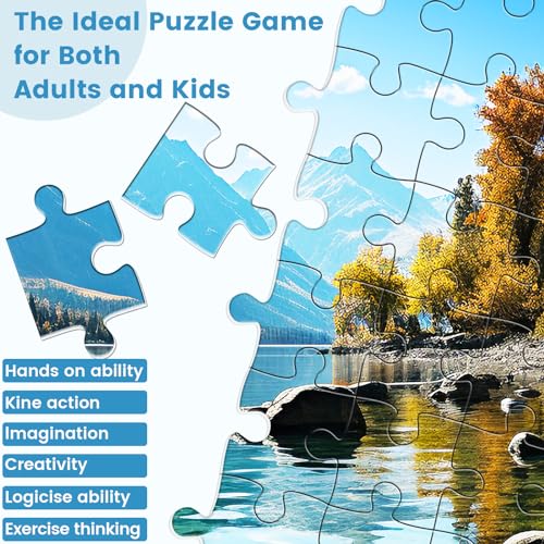 VOLUVOLU 500 Piece Puzzle for Adults Jigsaw PuzzleGlacier Park Jigsaw Puzzles 500 Pieces Birthday Party for Family Adults Funny Puzzle - Image 5