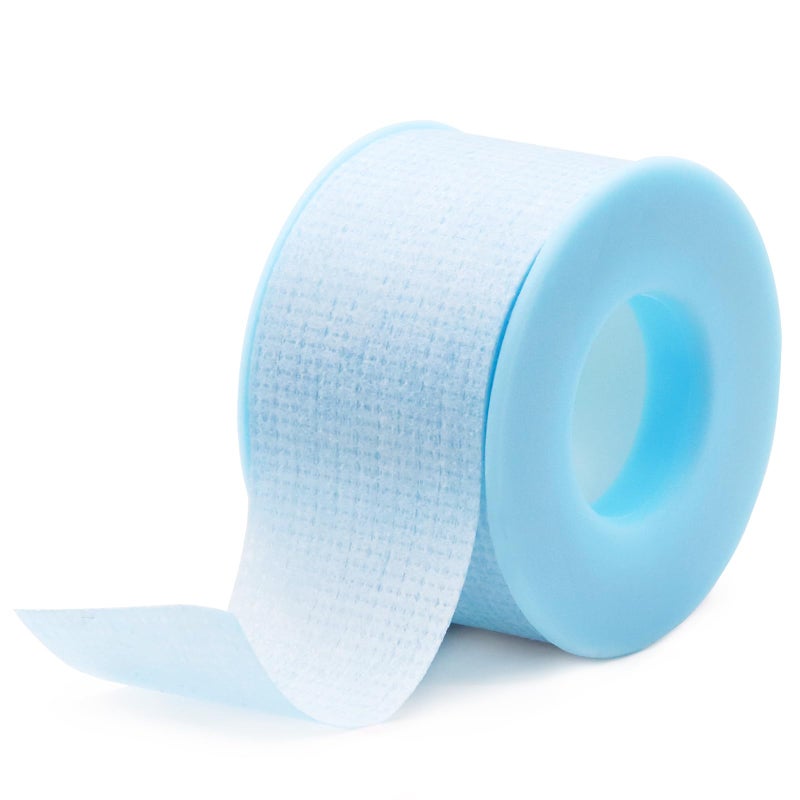Embagol Lash Tape for Eyelash Extensions Blue Eyelash Tape for Extensions Sensitive Silicone Gel Easy Tear Breathable Medical Microporous Eyelash Extension Tape (0.98in 3.9yd, 1 Roll) - Image 1