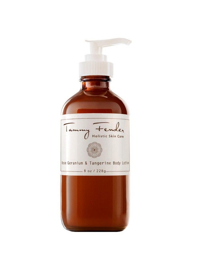 tammy fender Natural Rose Geranium + Tangerine Body Lotion Clean Nontoxic Plantbased Skincare (8 Oz 228 G) - Image 1
