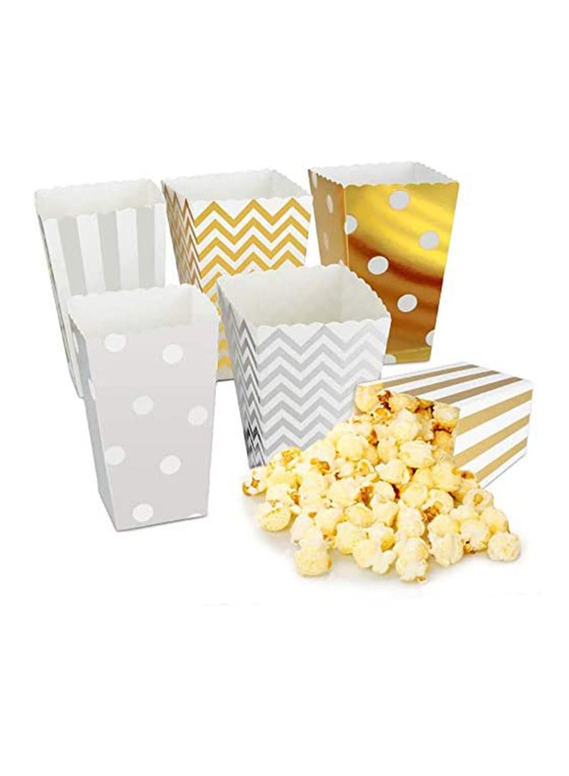 SYOSI Pack Of 54 Paper Popcorn Cardboard Candy Container for Birthday Theatre Themed Cinema Movie Nights Carnivals Party Food Boxes Bulk, Popcorn Bags Paper Candy Container - Image 1