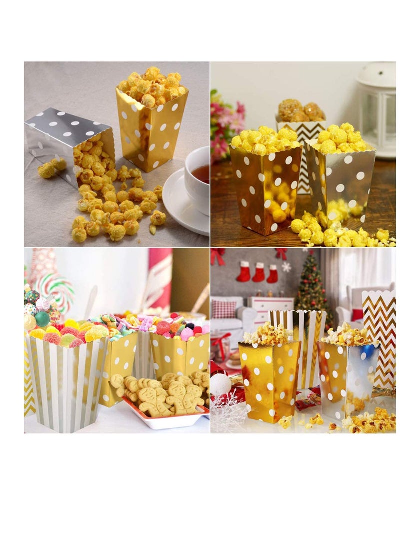 SYOSI Pack Of 54 Paper Popcorn Cardboard Candy Container for Birthday Theatre Themed Cinema Movie Nights Carnivals Party Food Boxes Bulk, Popcorn Bags Paper Candy Container - Image 4
