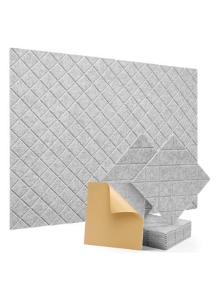 12 Pack Sound Proof Panels for Walls Self-Adhesive, Soundproof Wall Panels, Acoustic Panels Sound Absorbing High Density, Sound Dampening Panels, for Walls Bedroom Studio (12" x 12" x 0.4") - pzsku/ZE04AAA2FE4126E66A153Z/45/_/1723445777/15ab41f2-4d4f-4673-8a84-246a97c9017a