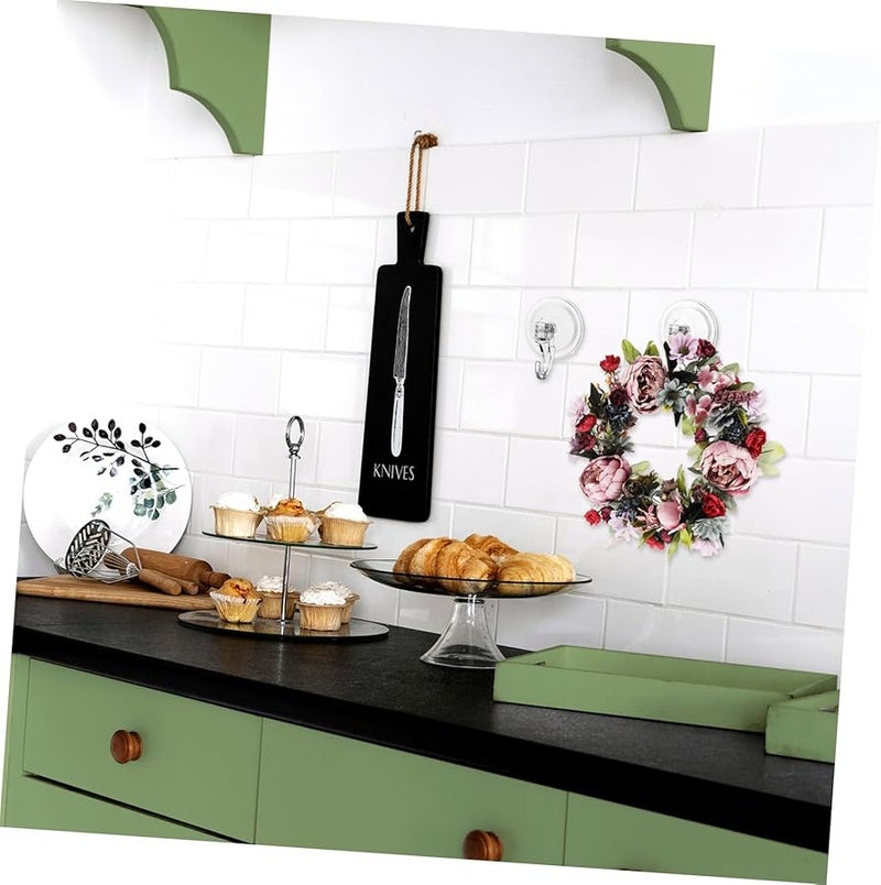 4Pcs Clear Heavy Duty Suction Cup Hooks No Drill Installation for Bathroom Kitchen - Image 5