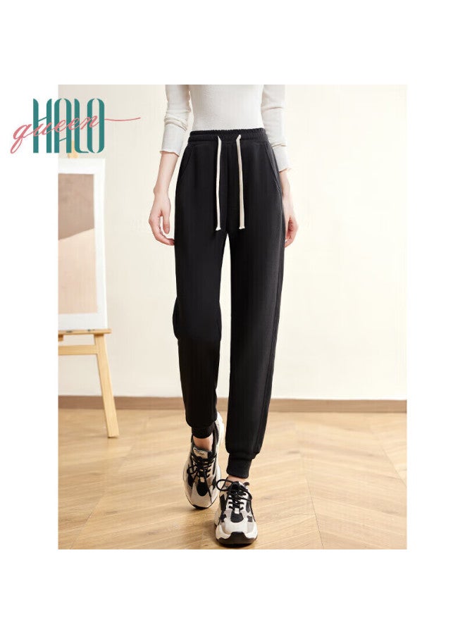 HALOQUEEN Halo Queen Women's Casual Pants, Spring And Autumn, Drawstring Elastic Waist, Tapered Leg Pants, Fashionable Versatile Loose-fitting Sweatpants, New Product - Image 1