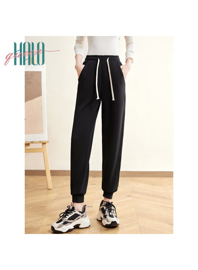 HALOQUEEN Halo Queen Women's Casual Pants, Spring And Autumn, Drawstring Elastic Waist, Tapered Leg Pants, Fashionable Versatile Loose-fitting Sweatpants, New Product - Image 5
