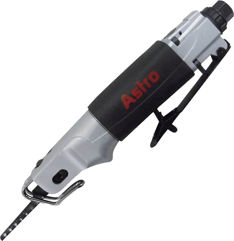 Astro Pneumatic Tool 930 Air Body Saber Saw with 5pc 24 Teeth per Inch Saw Blades Black Silver