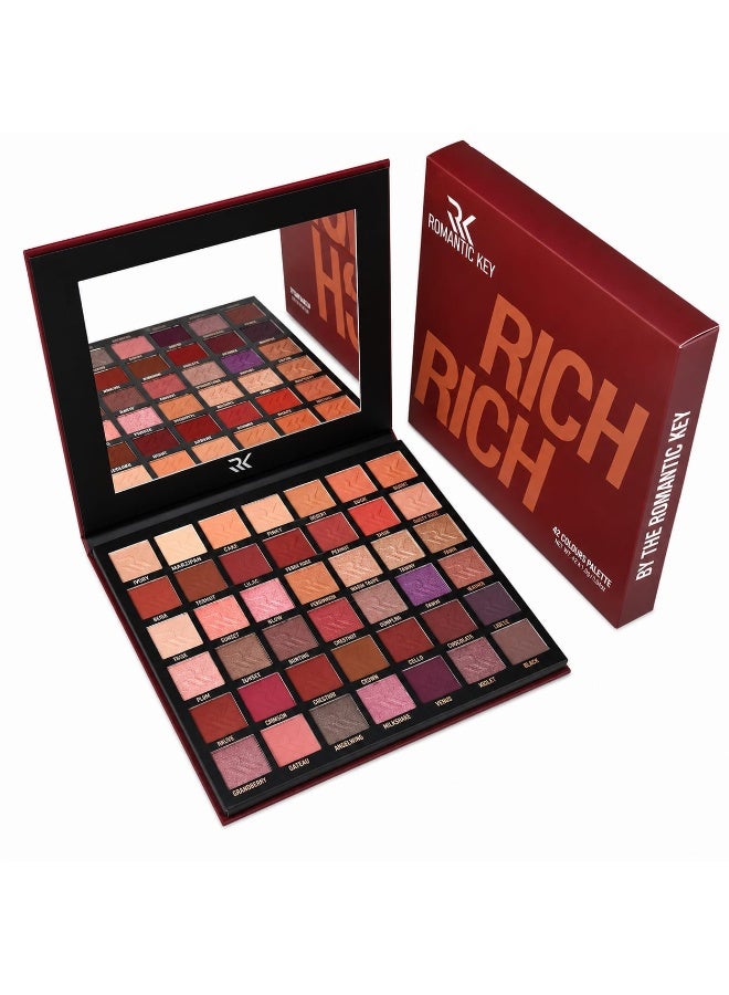 romantic key Rich Rich 42 Colour Eyeshadow Palette - Image 1