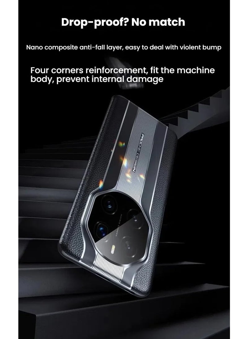 general Case Compatible with Honor Magic 7 Pro, Frosted Anti-fall Phone Case with Fully Wrapped Lens Protection, Ultra-thin Anti-fingerprint Protective Cover for Magic 7 Pro - Image 4