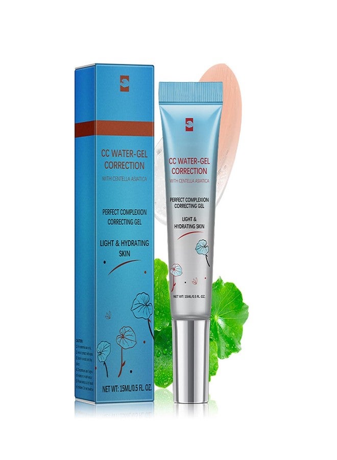 DLZZRS CC Water-Gel Correction Cream, SPF 25 Moisturizing Cream With Centella, Calms Skin, Lightweight, Color Correct Formula for Red Skin, Hydration & SPF Protection, Tone‑Perfecting Primer - Image 1