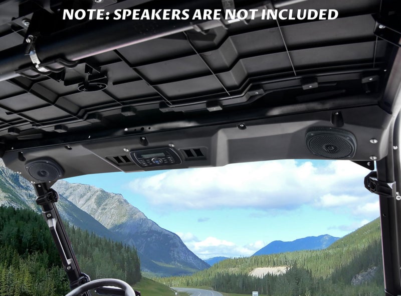 SAUTVS Ranger Front Roof Liner 2019-2025, Front Overhead 6.5" Speaker Pods System Roof Liner for Polaris Ranger 1000 XP 1000 / Crew 2019-2025 Accessories - Image 2