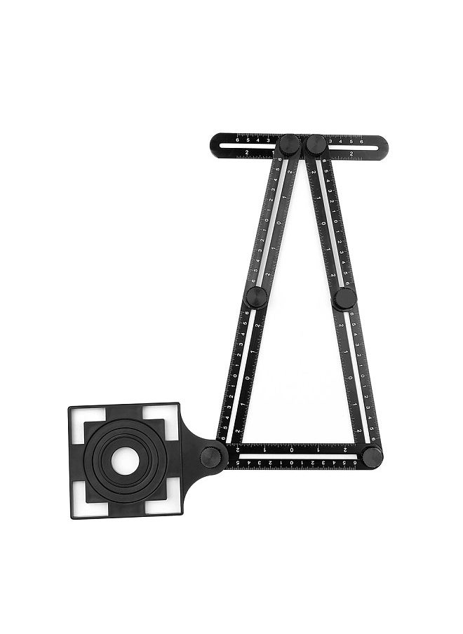 Generic Universal Ruler, Aluminum Alloy Multi Angle Measuring Tool, Laser Engraved Marking, for Professional Builders Craftsmen Engineer DIY  - Image 4
