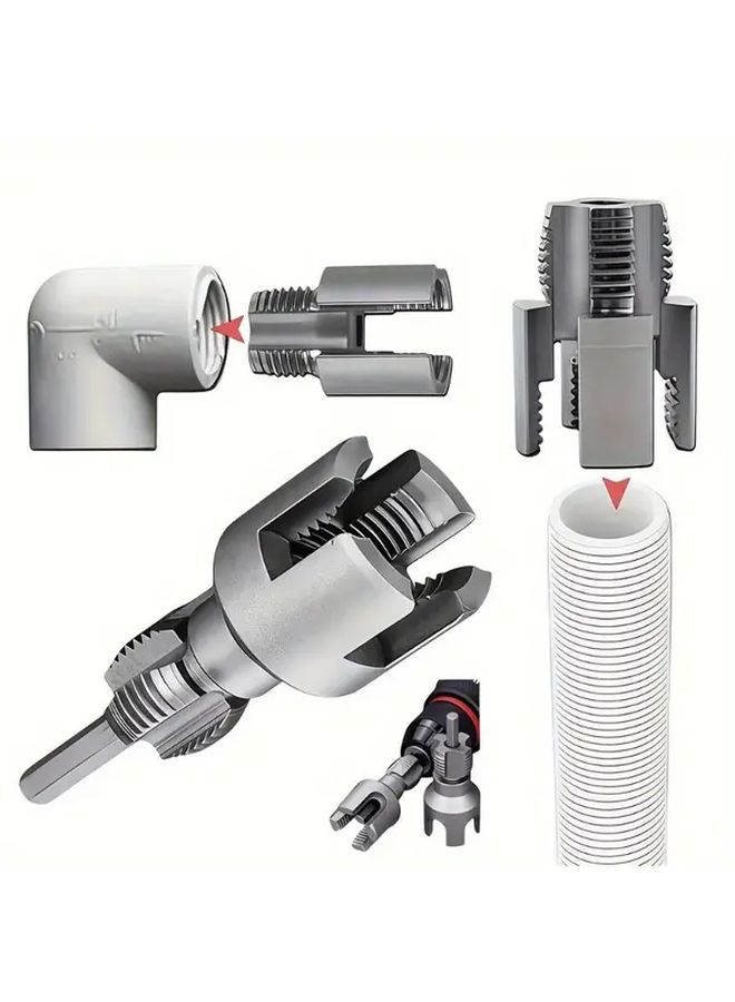2pcs PPR Pipe Threading Tool Set With Tap And Cutting Knife For 1 2 Inch Internal External Thread - Image 1