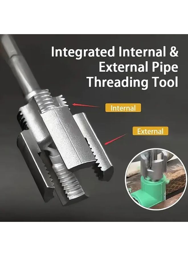 2pcs PPR Pipe Threading Tool Set With Tap And Cutting Knife For 1 2 Inch Internal External Thread - Image 4