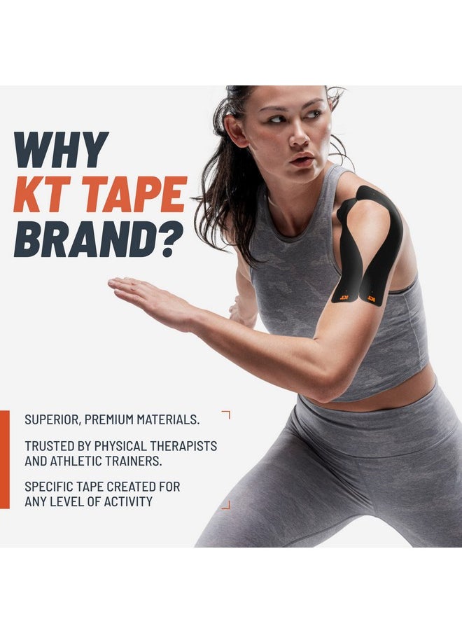 KT TAPE KT Tape, Original Cotton, Elastic Kinesiology Athletic Tape, 150 Precut 10” Strips, Beige  - Image 1