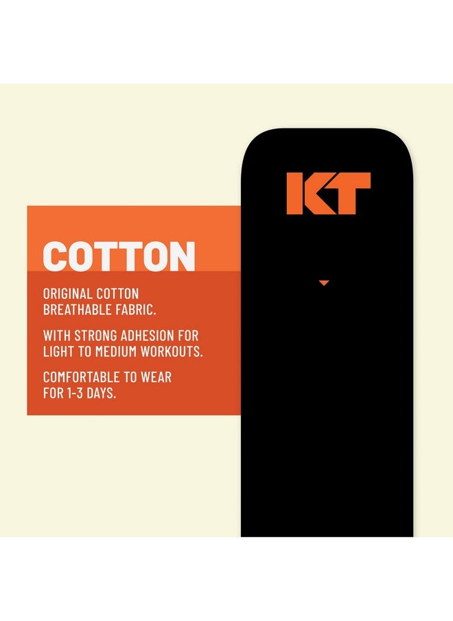 KT TAPE KT Tape, Original Cotton, Elastic Kinesiology Athletic Tape, 150 Precut 10” Strips, Beige  - Image 3