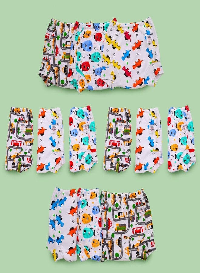 superbottoms Padded Underwear for Growing Babies/Toddlers | with 3 Layers of Cotton Padding & Super DryFeel Layer| Pull-Up for Potty Training & Diaper-Free Time(Striking Whites,Size:3,Pack of 12) - Image 2